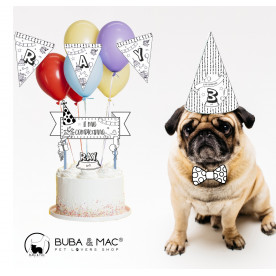 Kit de fiesta de cumpleaños personalizada perro