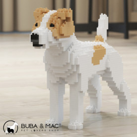 Jack Russell Terrier bloques para la construcción de esculturas en 3D.