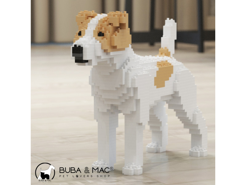 Jack Russell Terrier bloques para la construcción de esculturas en 3D.