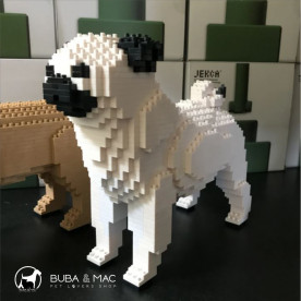 Pug 3D sculpture.